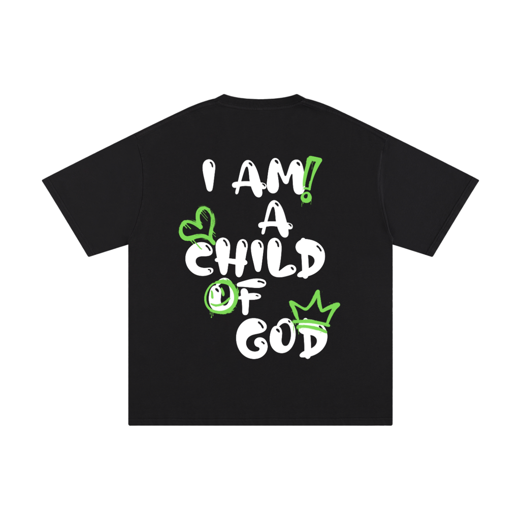 Adult Child of God Spray-paint (Green-White)