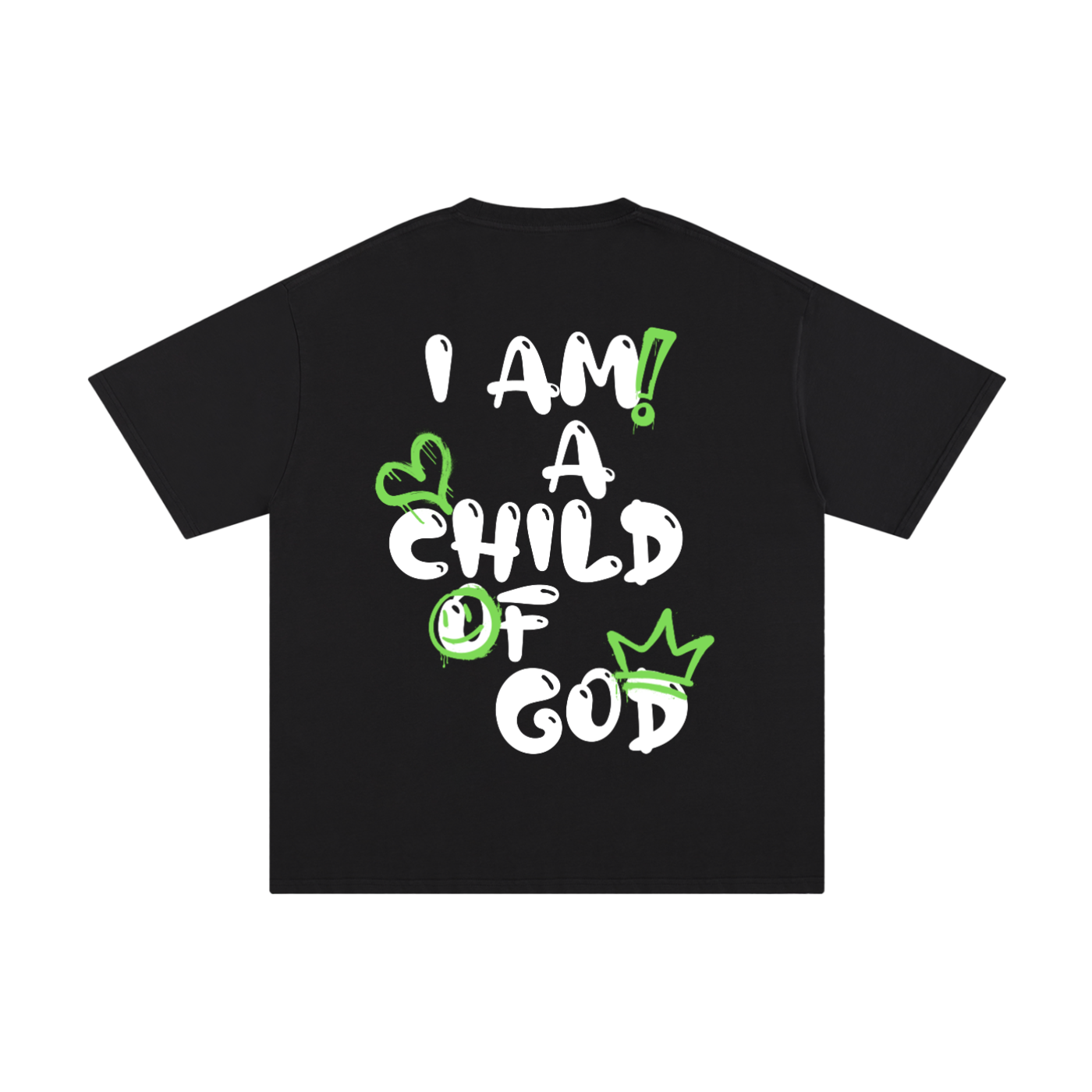 Adult Child of God Spray-paint (Green-White)