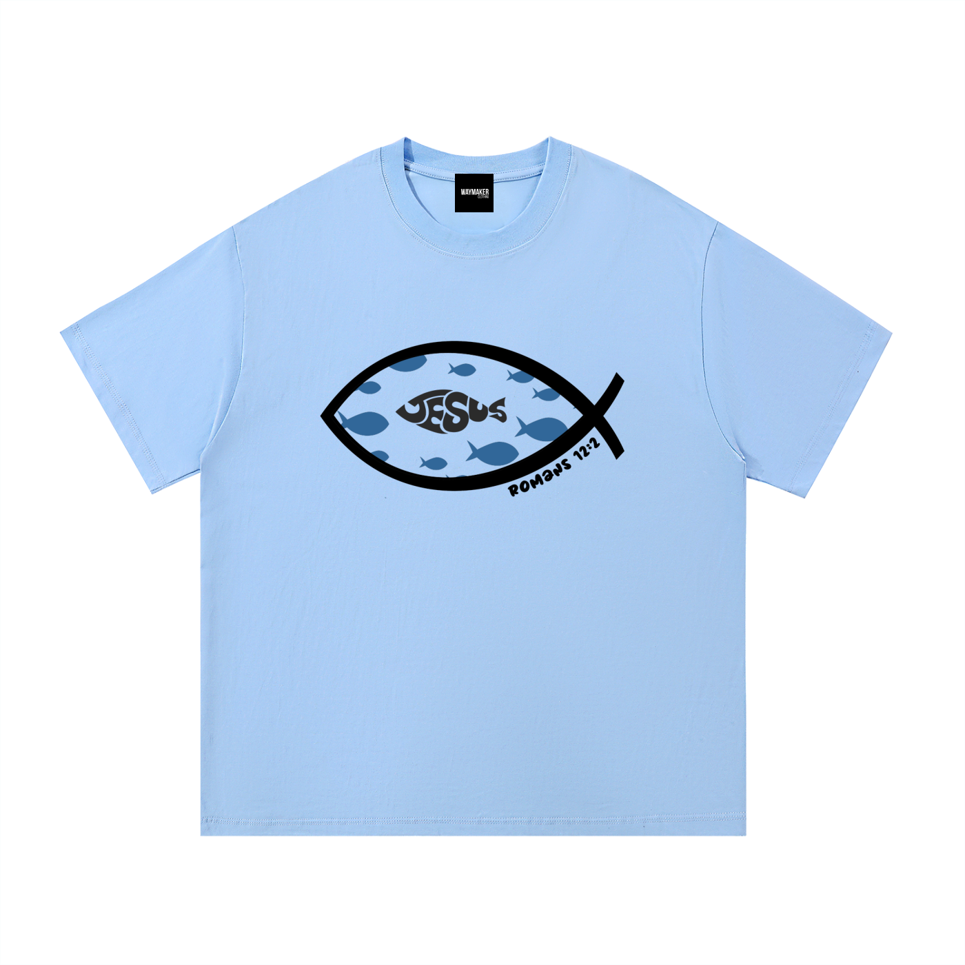 Romans 12:2 (Ithacus fish) T-Shirt
