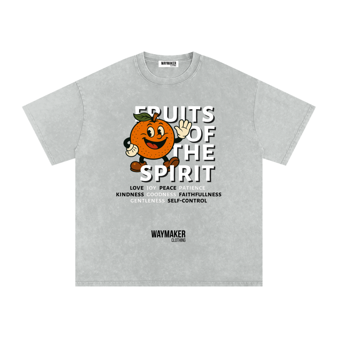 Orange (Front Print) Fruits Of The Spirit Tee