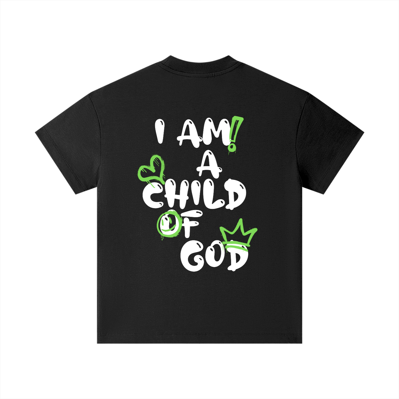 Youth Child of God Spray-paint (Green-White)