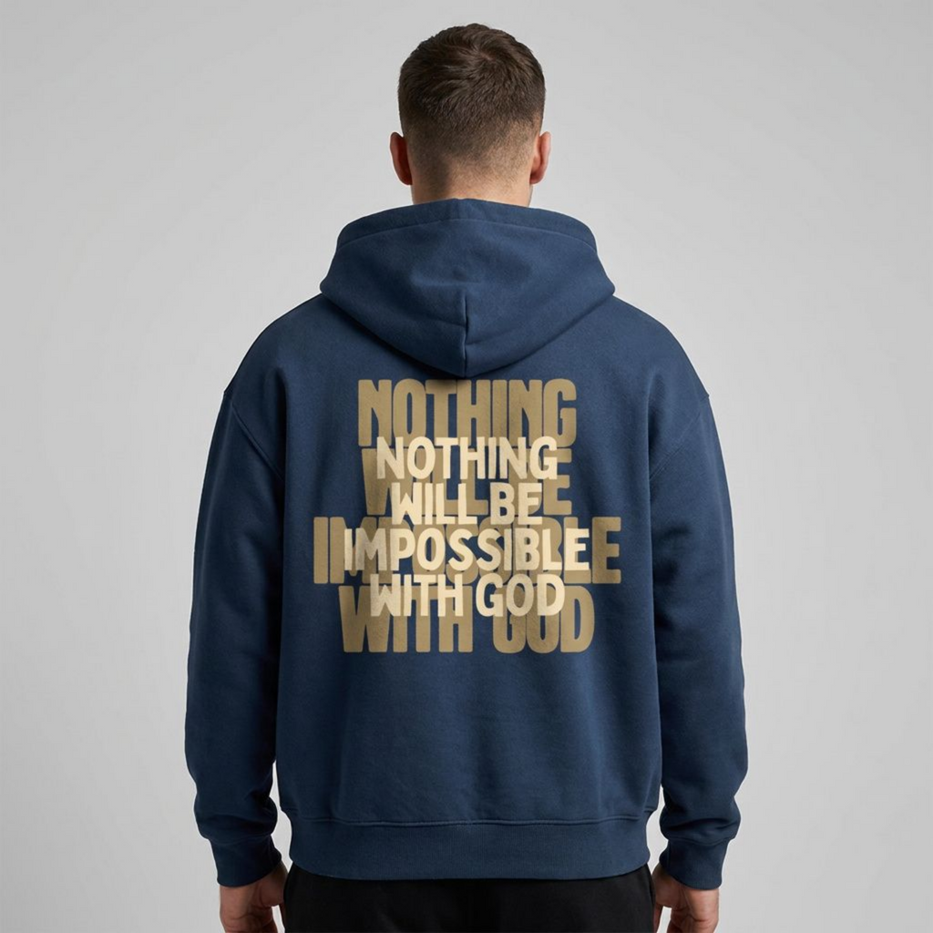 Nothing Is Impossible Fleece Zipped Hoodie