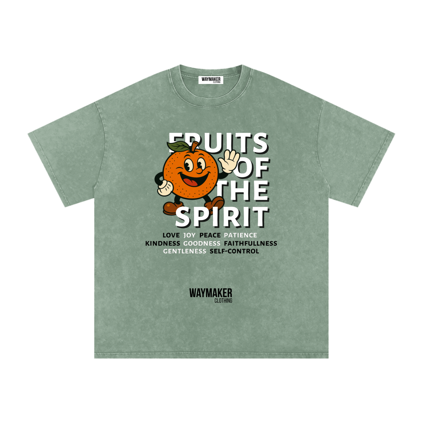 Orange (Front Print) Fruits Of The Spirit Tee