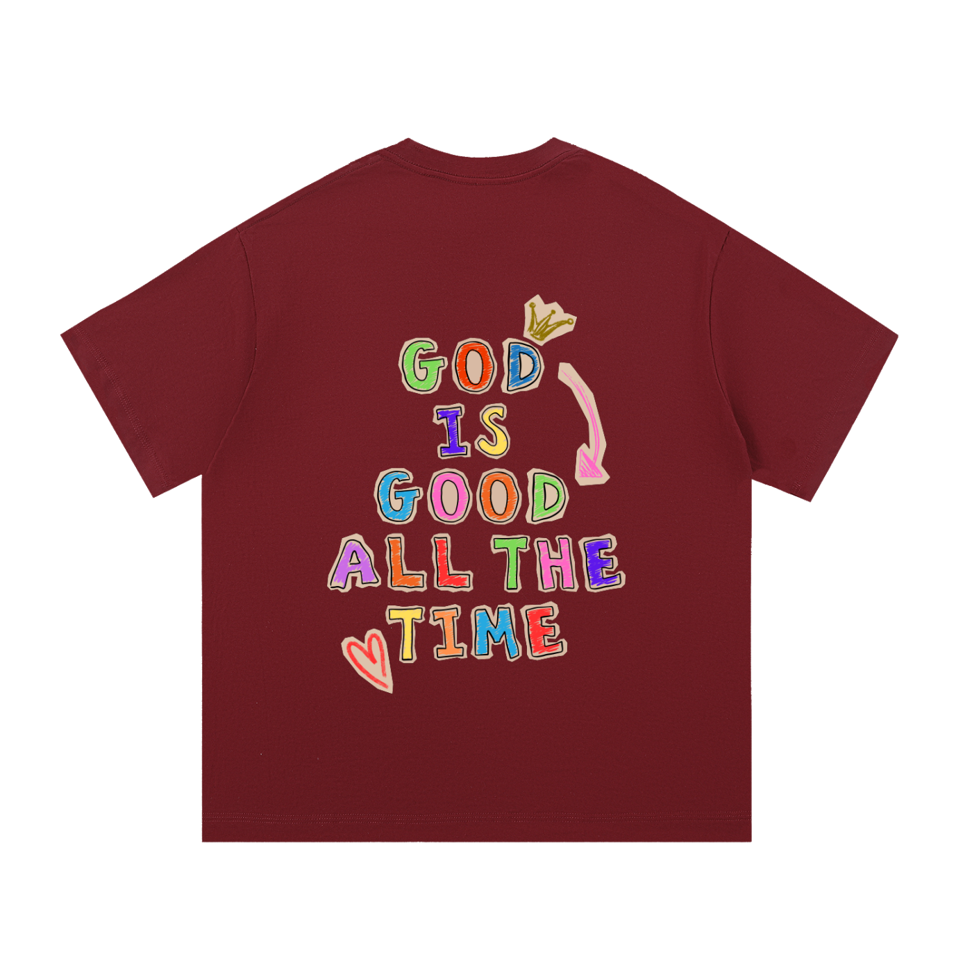 God Is Good Crayon T-Shirt (Light)