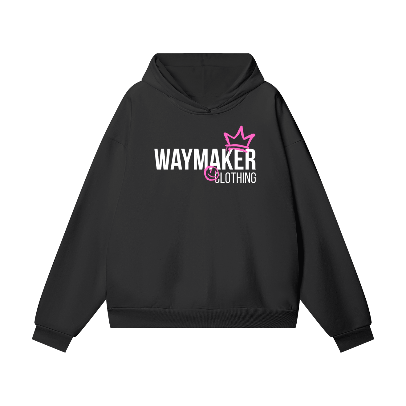 Adult Child Of God Spray-Paint Hoodie (Pink-White)