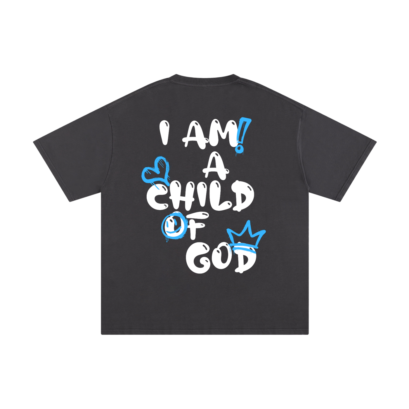 Adult Child of God T-Shirt (Blue-White)