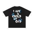 Adult Child of God T-Shirt (Blue-White)