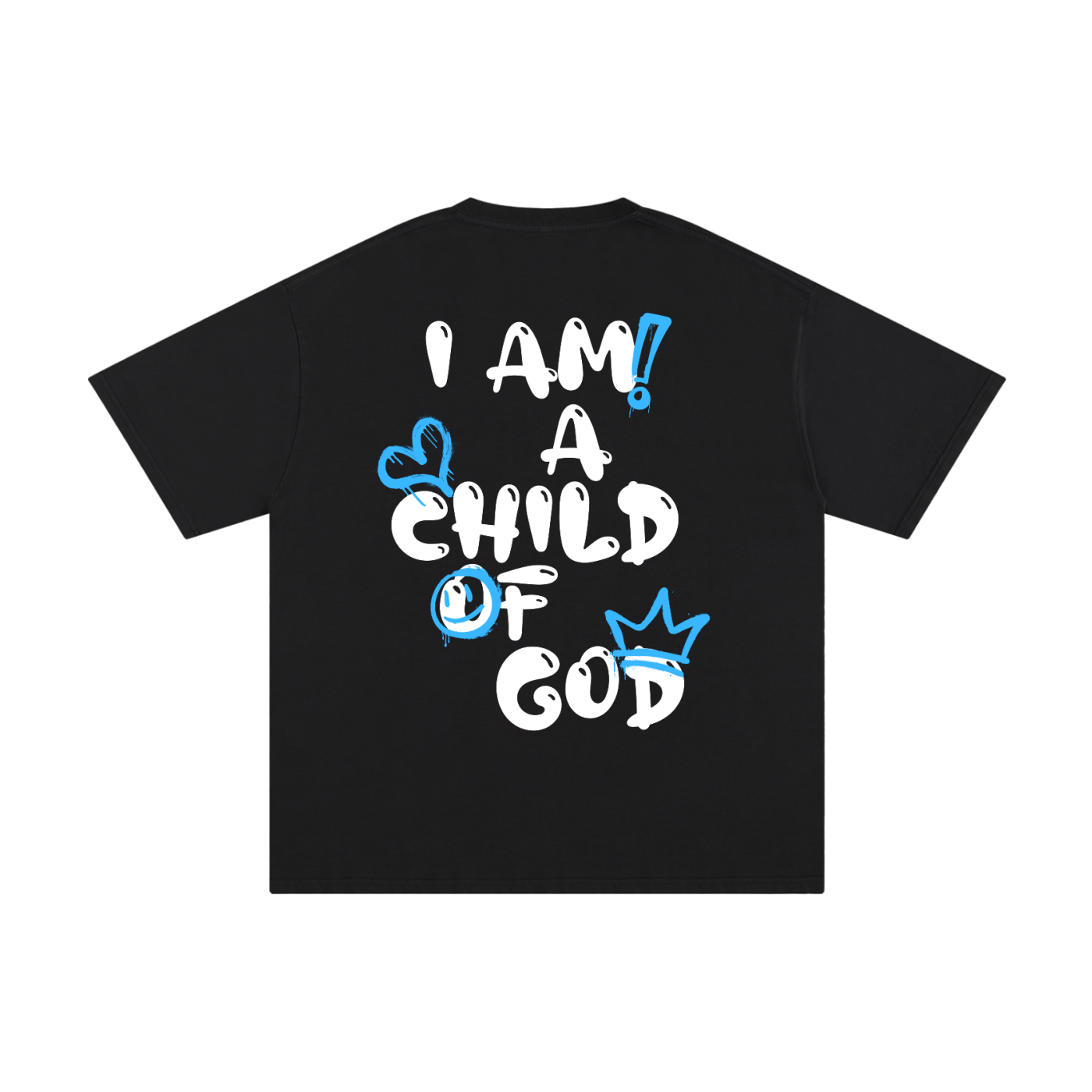 Adult Child of God T-Shirt (Blue-White)