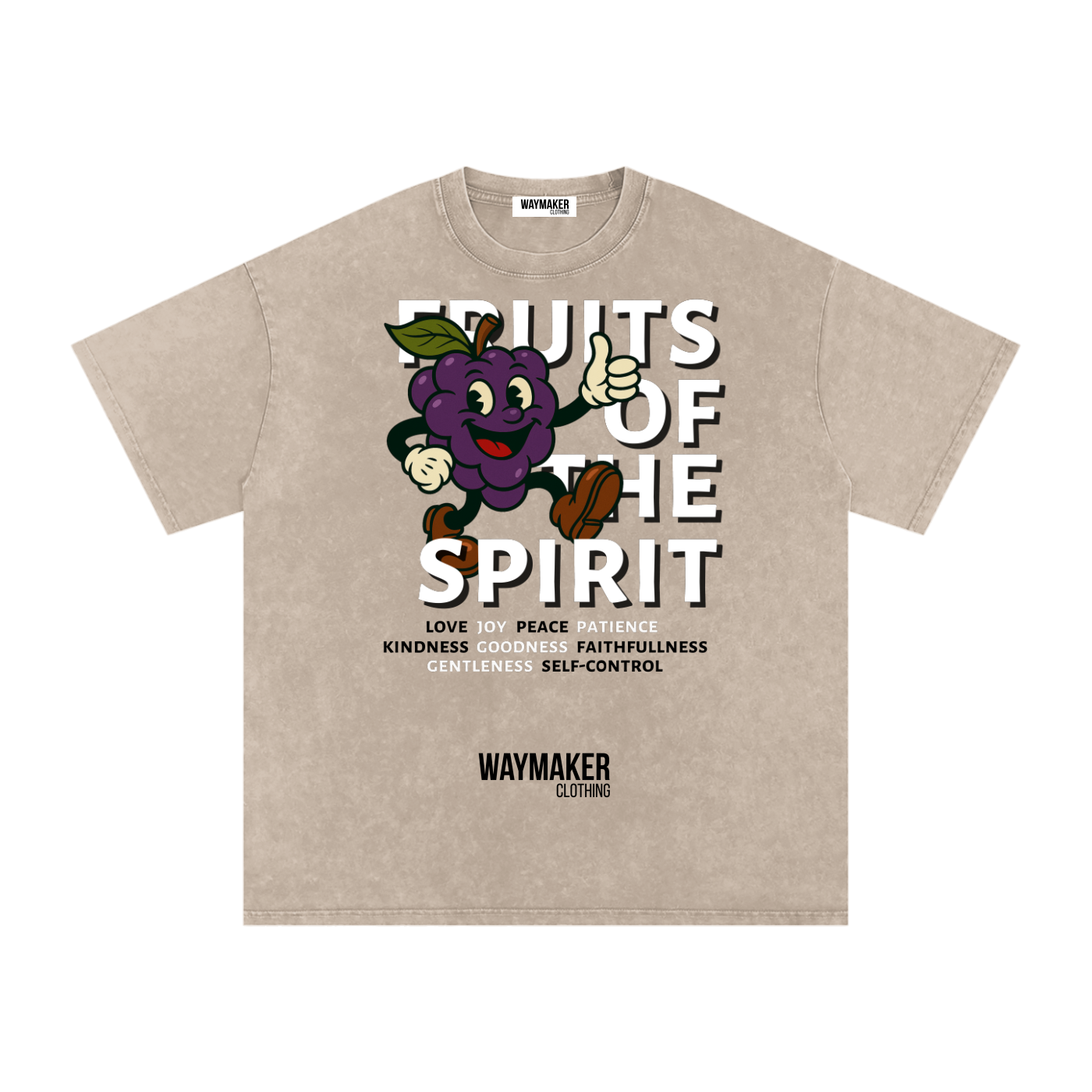 Grape (Front Print) Fruits Of The Spirit Tee