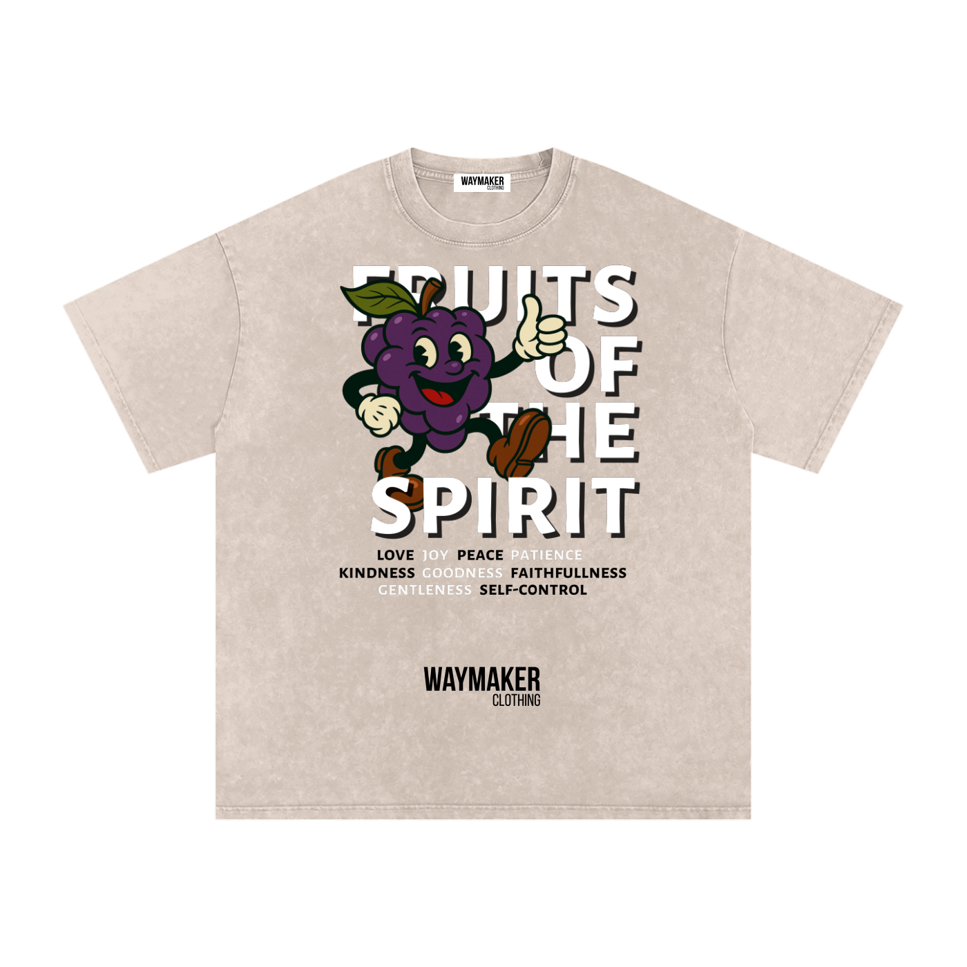 Grape (Front Print) Fruits Of The Spirit Tee