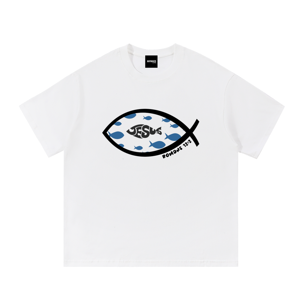 Romans 12:2 (Ithacus fish) T-Shirt