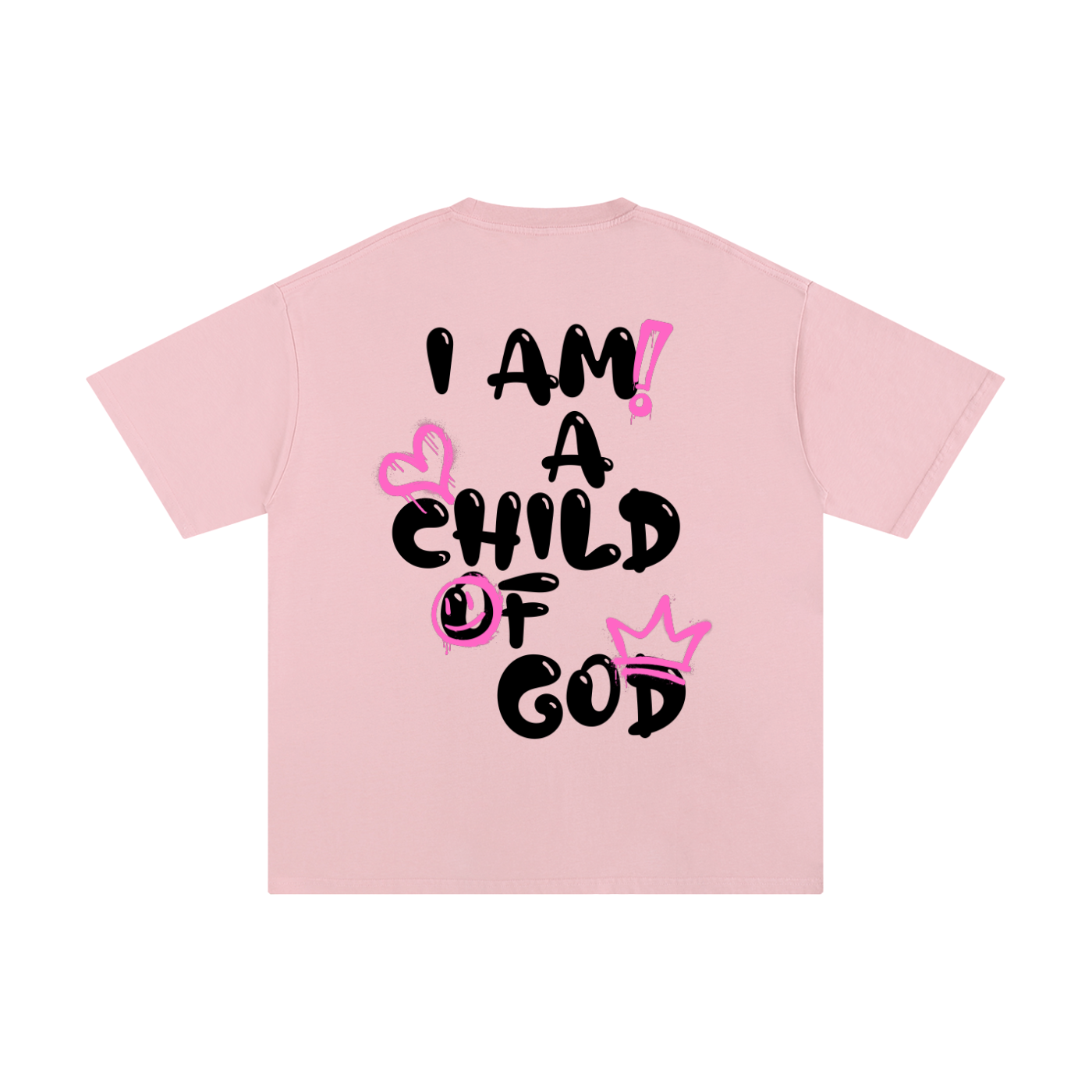 Adult Child of God Spray-paint (Pink-Black)