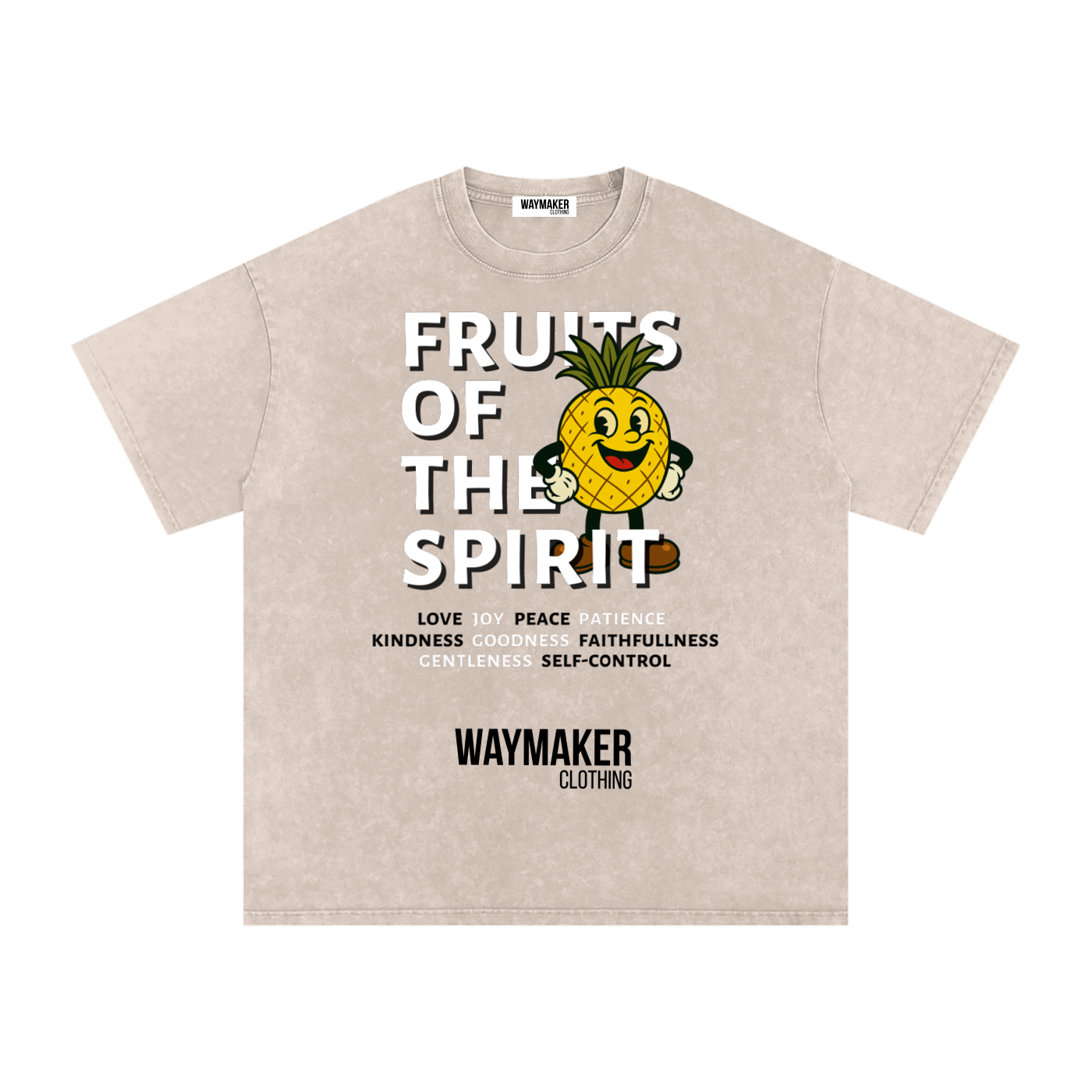 Pineapple (Front Print) Fruits Of The Spirit Tee