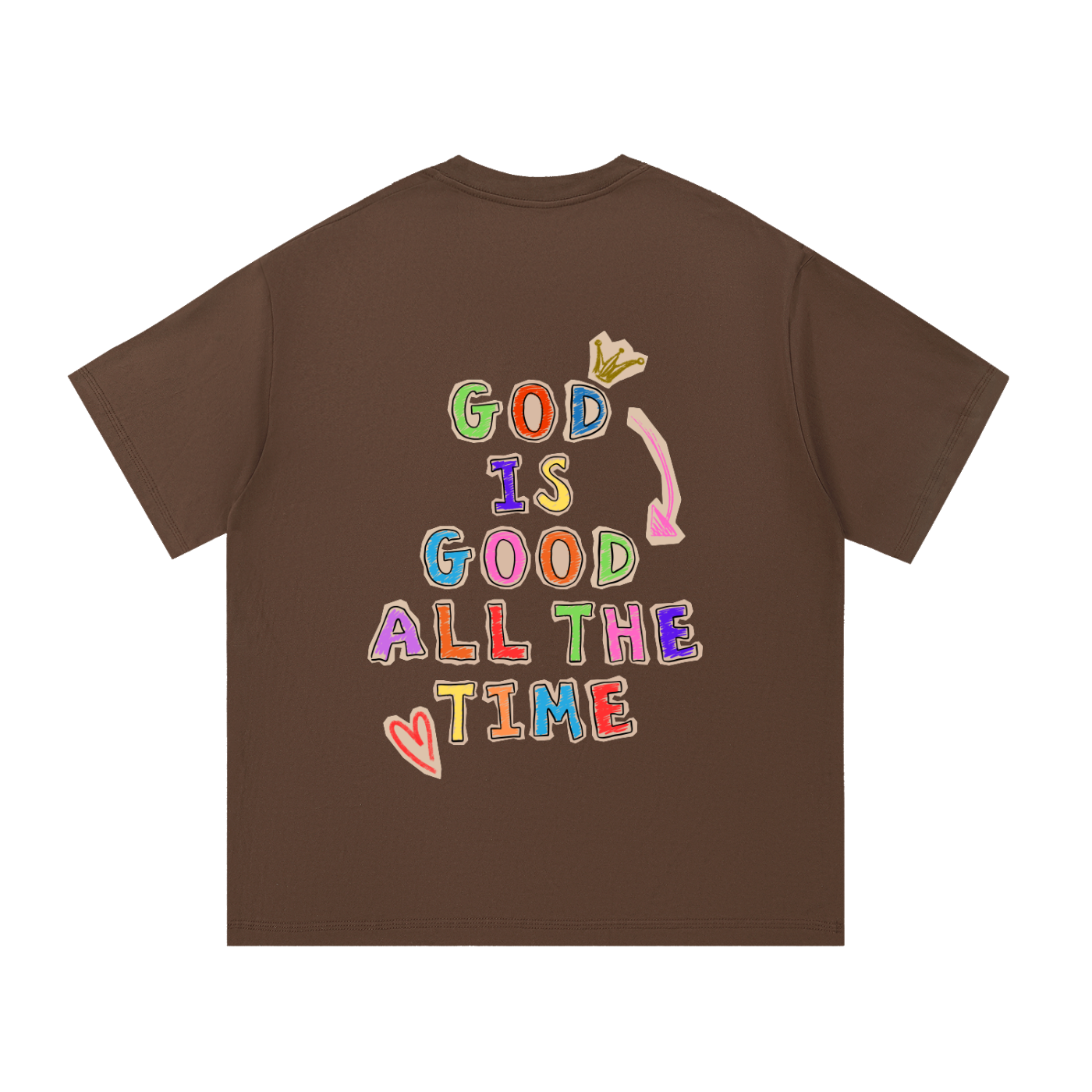 God Is Good Crayon T-Shirt (Light)