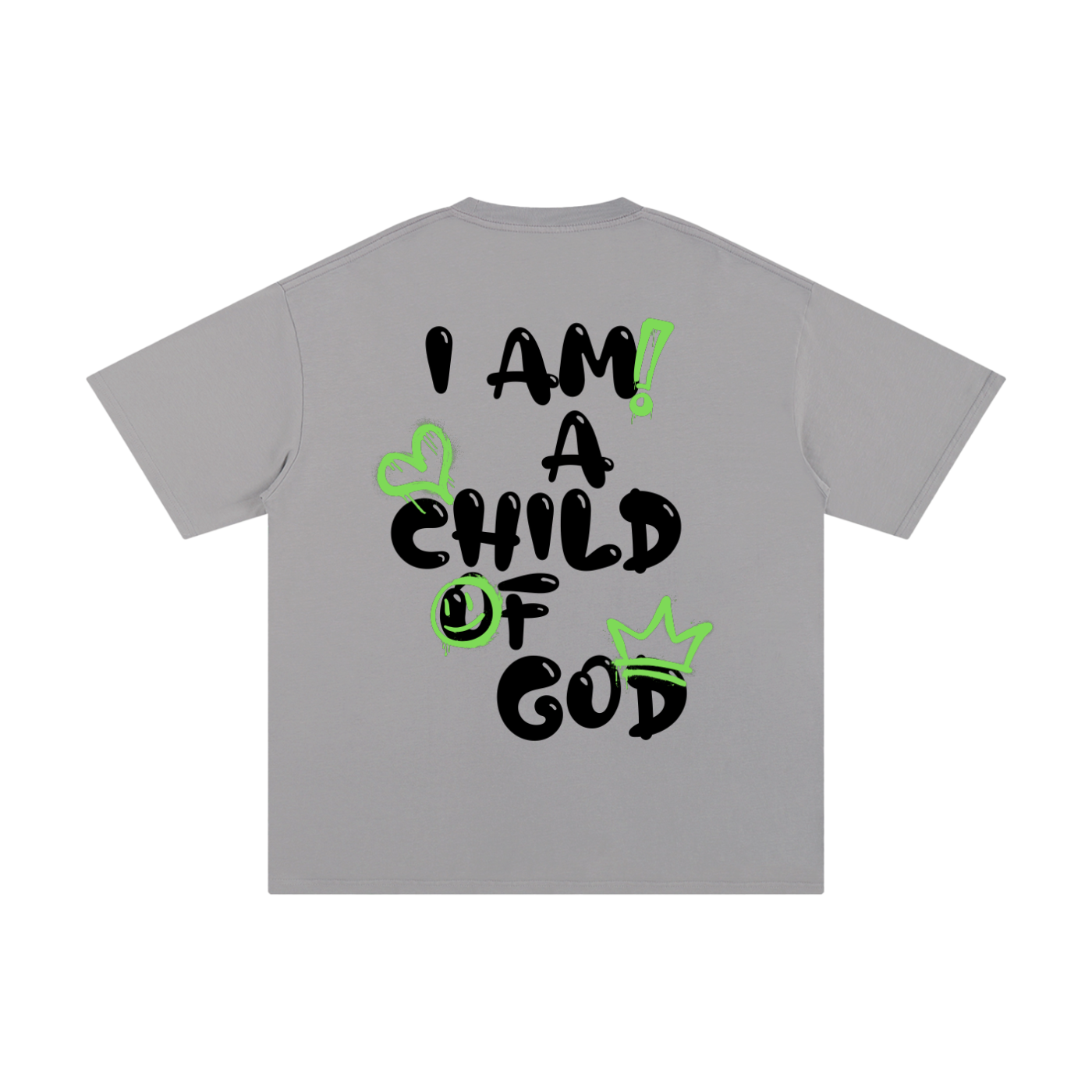 Adult Child of God Spray-paint (Green-Black)