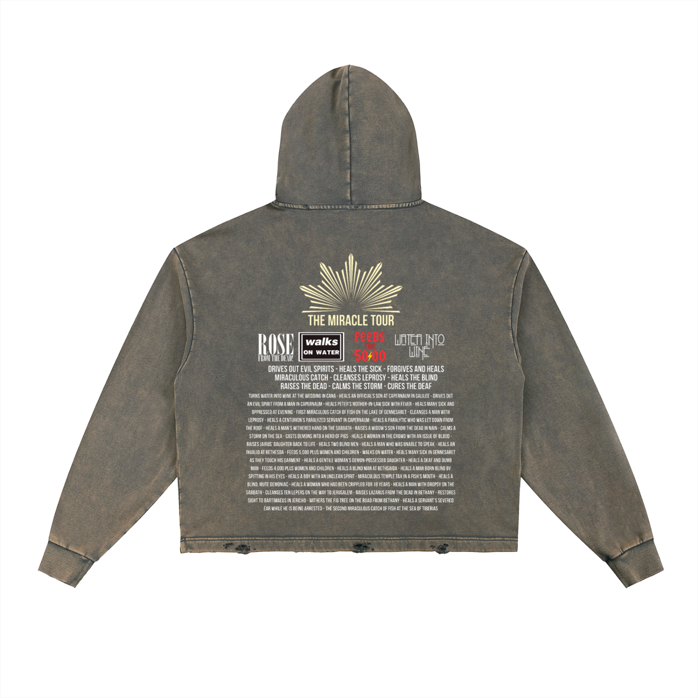 The Miracle Tour Hoodie (Black/Grey)