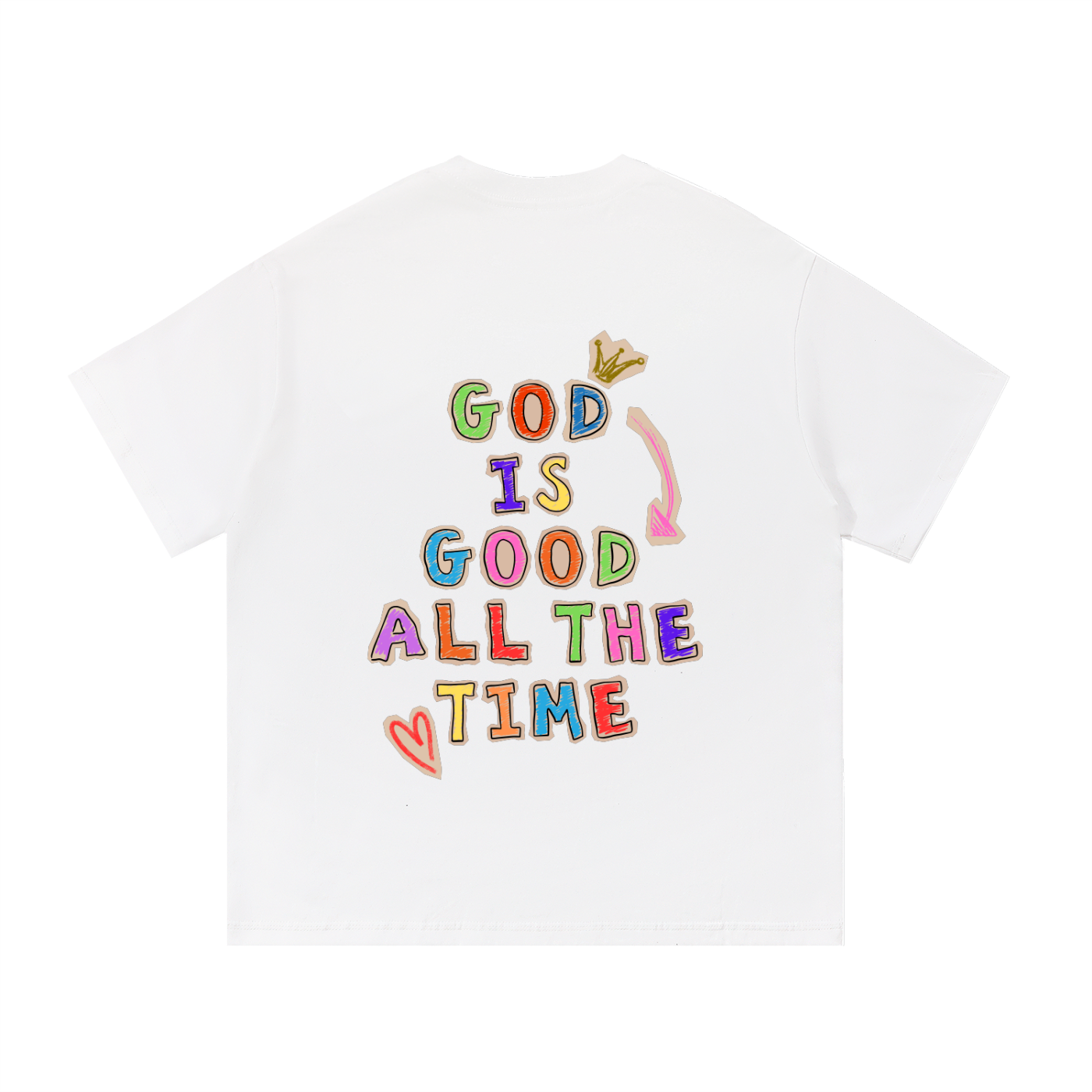 God Is Good Crayon T-Shirt (Light)