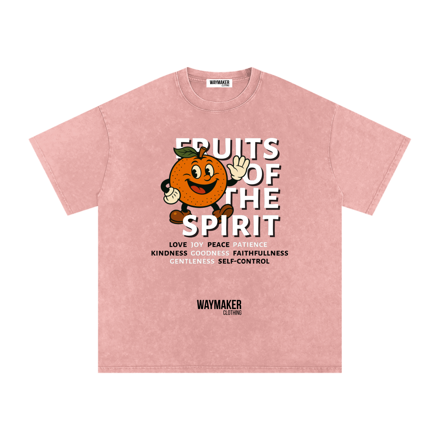Orange (Front Print) Fruits Of The Spirit Tee