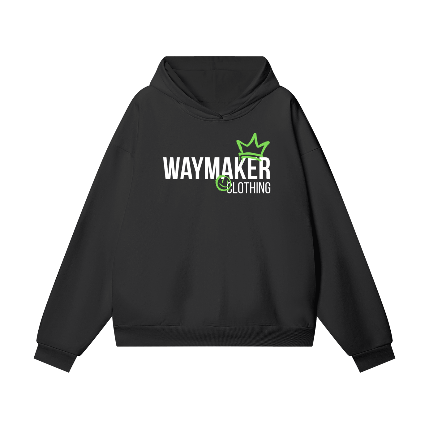 Adult Child Of God Spray-Paint Hoodie (Green-White)