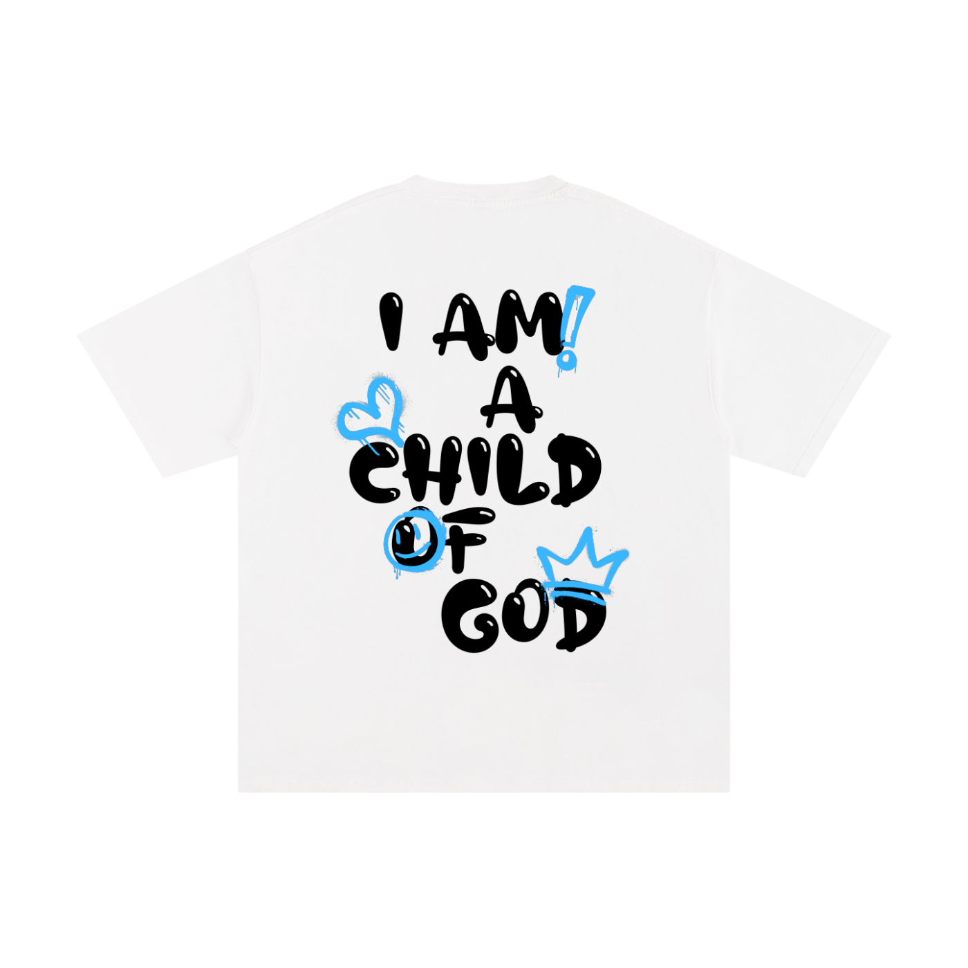Adult Child of God Spray-paint (Blue-Black)