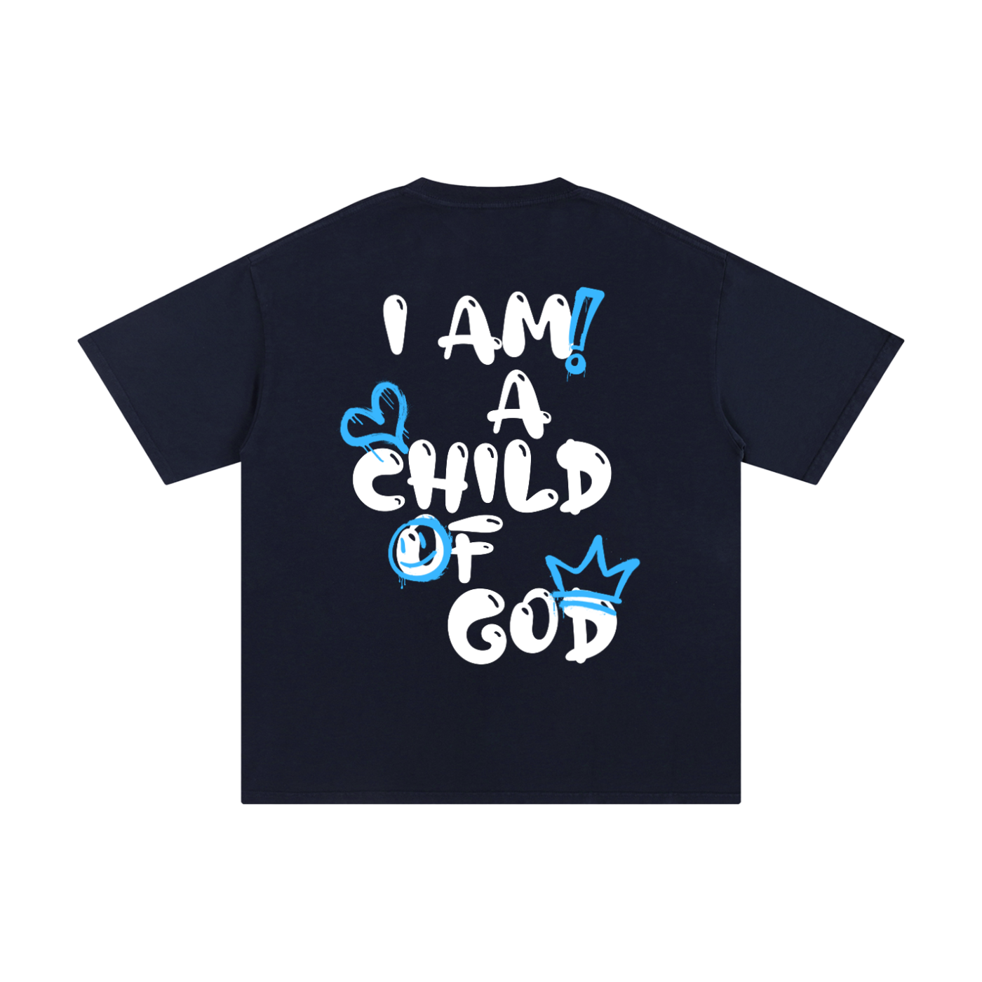 Adult Child of God Spray-paint (Blue-White)