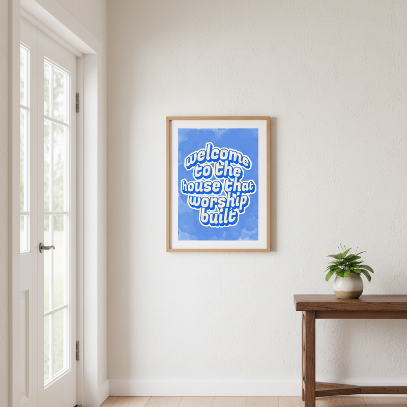 Welcome To The House Print