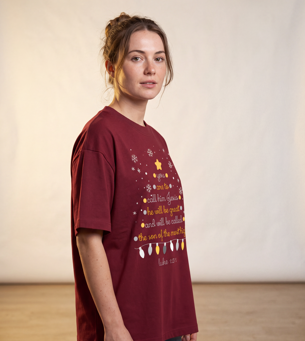 Christmas Tree Luke 1:31 T-Shirt